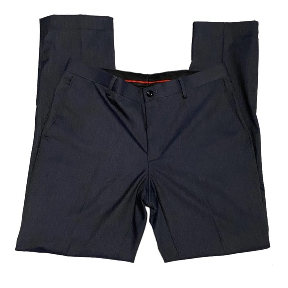 Men's Dark Navy BlackBerrys Size 34 W Dress Pants - Picture 2 of 10
